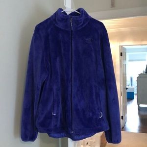 purple North Face jacket